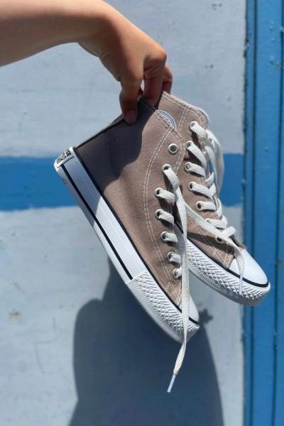 Bilekli Jel Taban All Star - Kahverengi